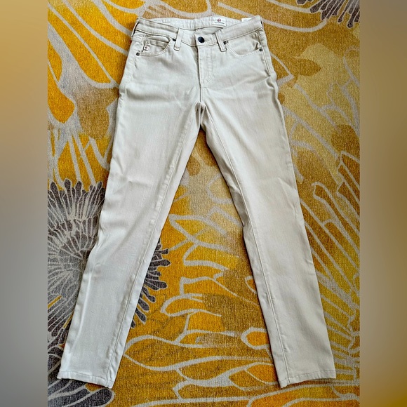 AG Super Skinny Legging Ankle size 24 in light khaki - Picture 1 of 6